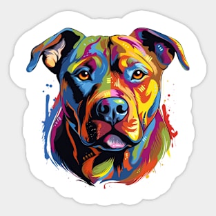 Pitbull Art 5 Sticker